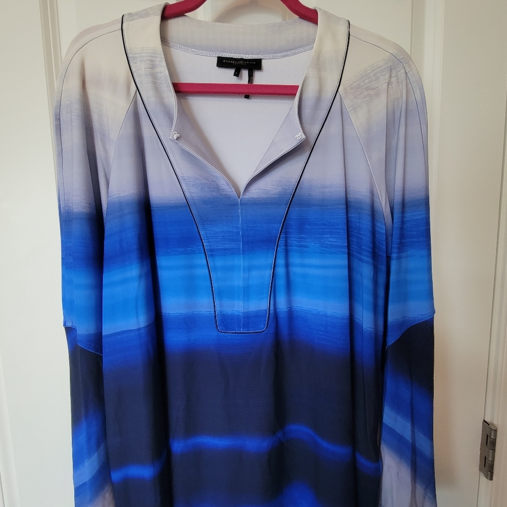 NWOT Donna Karan bell sleeved top